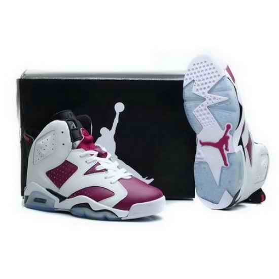 Air Jordan 6 Shoes 2014 Mens White Purple